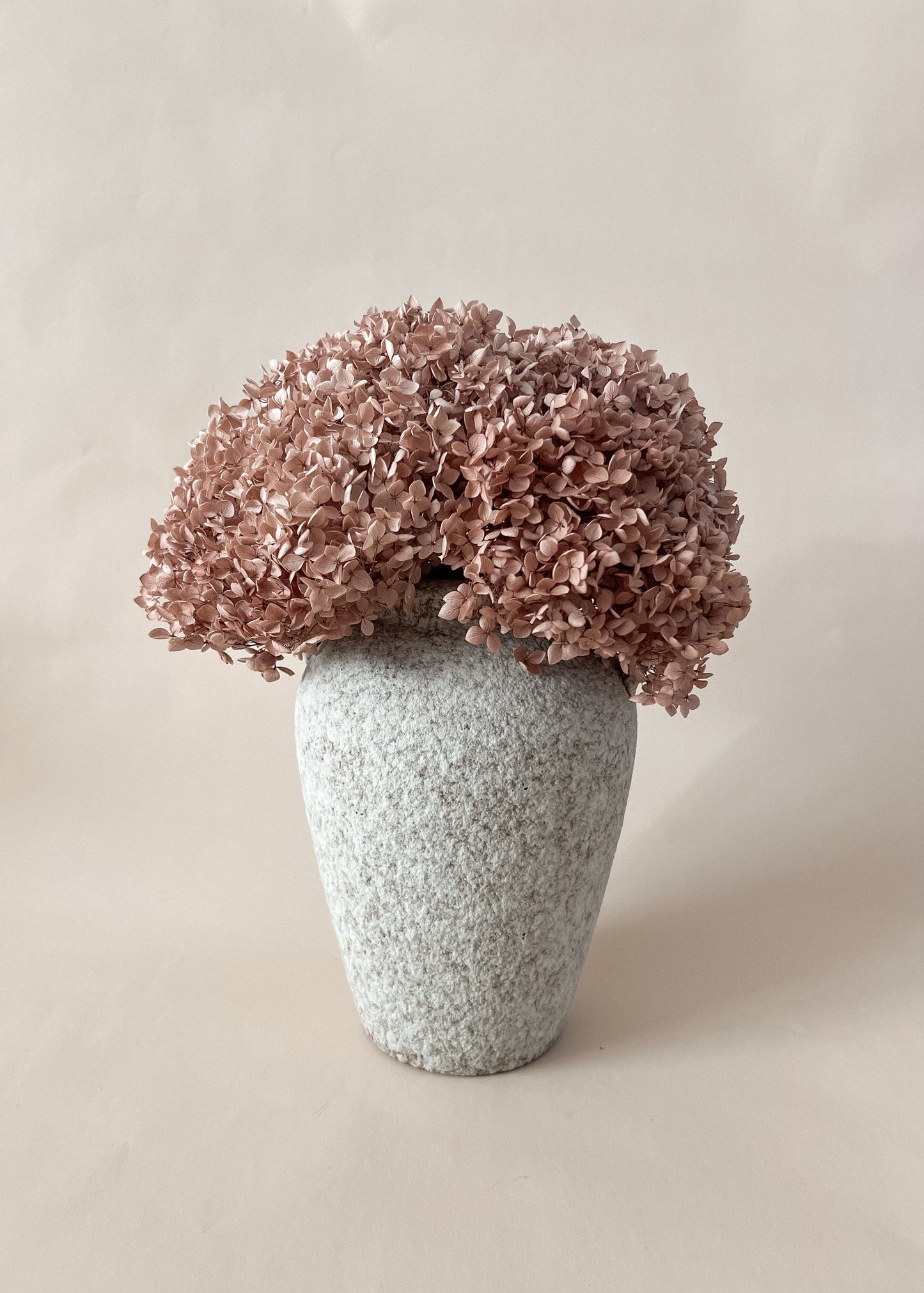 Dried Mauve Hydrangea Vase Arrangement